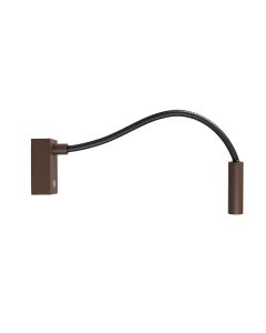 BW0008 LED-wandlamp flex 3W 2700K Dimbaar Bruin/Zwart