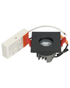 BM100-11 Vierkant vast IP44 Zwart