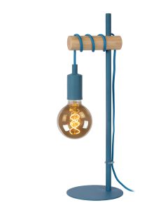 PAULIEN Tafellamp Kinderkamer Ø 15 cm 1xE27 Blauw