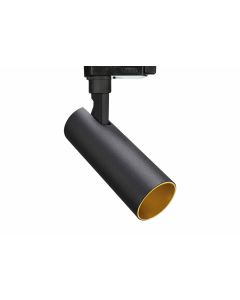 BS0033 LED 3-fase railspot 15W 2700K Dimbaar Zwart