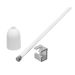SPR 6 Aluminium pendelbuis 1000mm M6 - Wit