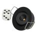 BR0044 LED-inbouwspot kantelbaar 1,5W 2700K excl. driver Zwart